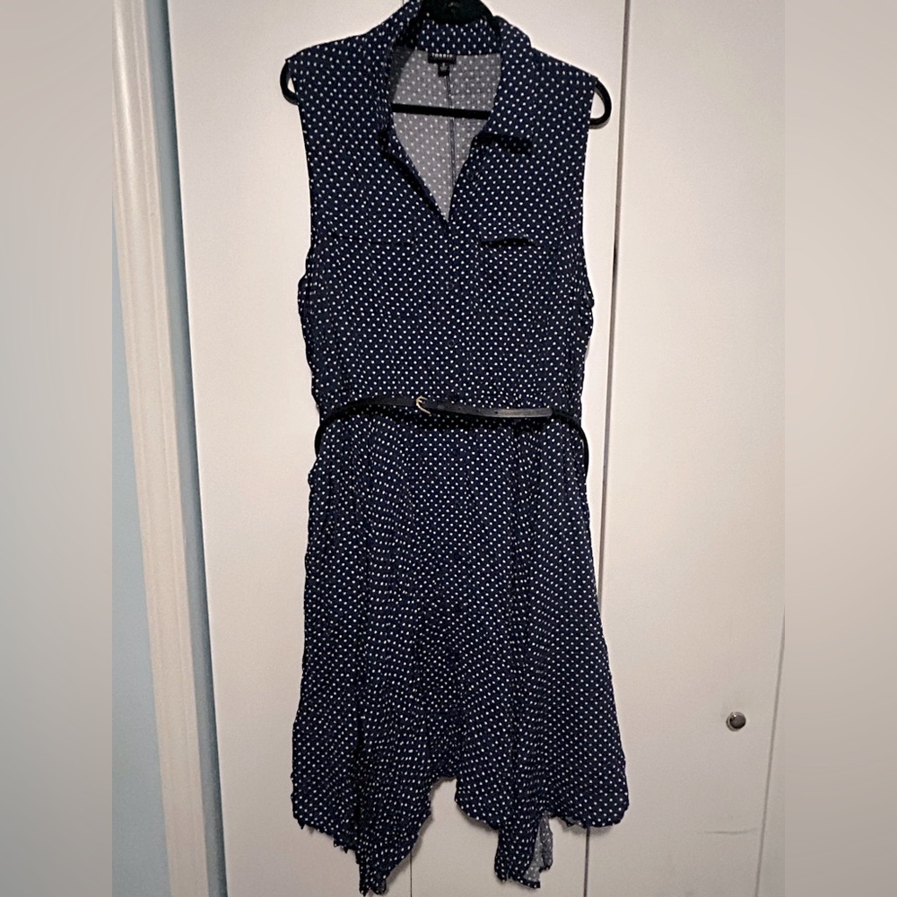New Torrid Navy Heart Print Dress